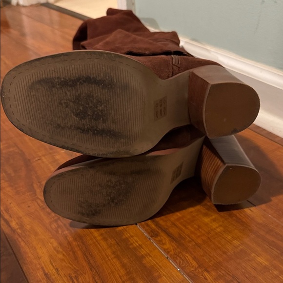 Pre-Owned Kelsi Dagger Brooklyn Coffee Beans Over-the-Knee Suede Boots - Picture 3 of 12